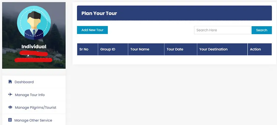 Char Dham Yatra Registration Add Tour Plan