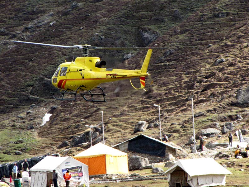 Helicopter service in Kedarnath