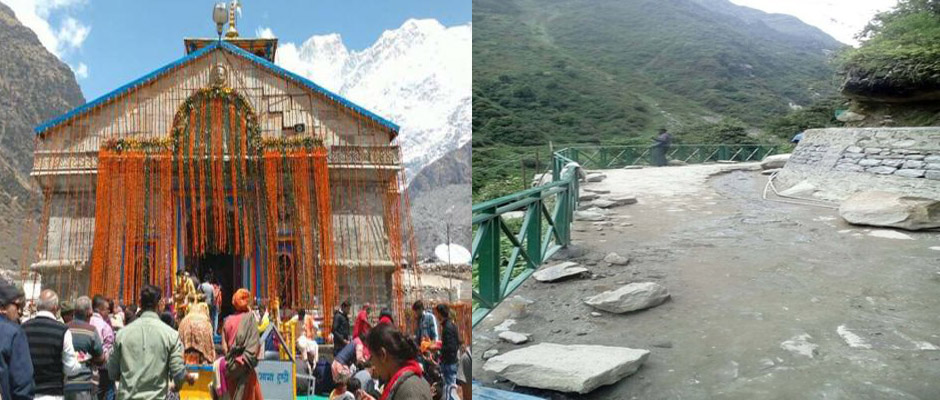 Siderailing at Kedarnath route