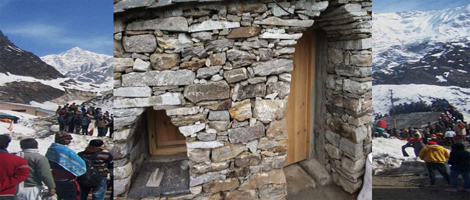 Modern Cave prepared for yoga and meditation in Kedarnath