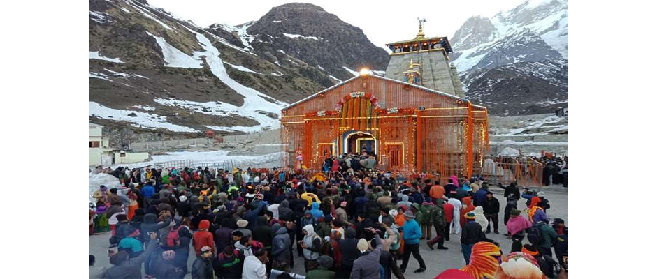 Kedarnath Temple on Opening Day 2019