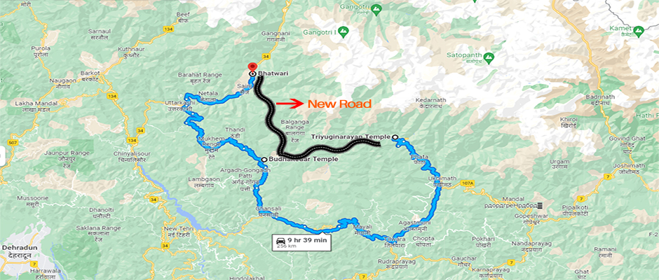 Gangotri – Kedarnath New Road Will Reduce Distance by 144 kms